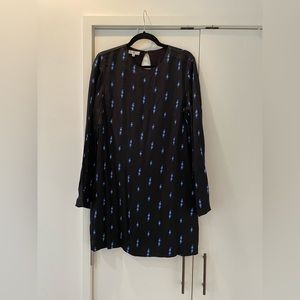 Lightning print mini-dress